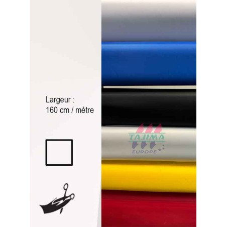 Toile de badge Poly blanc