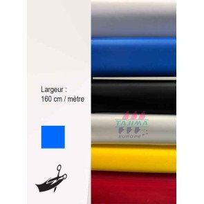 Toile de badge Poly bleu