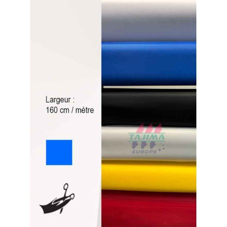 Toile de badge Poly bleu